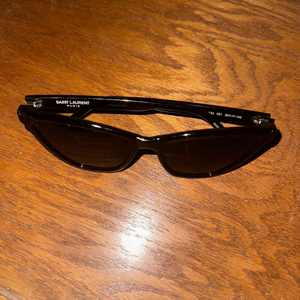 Yves Saint Laurent Black Cat Eye Sunglasses